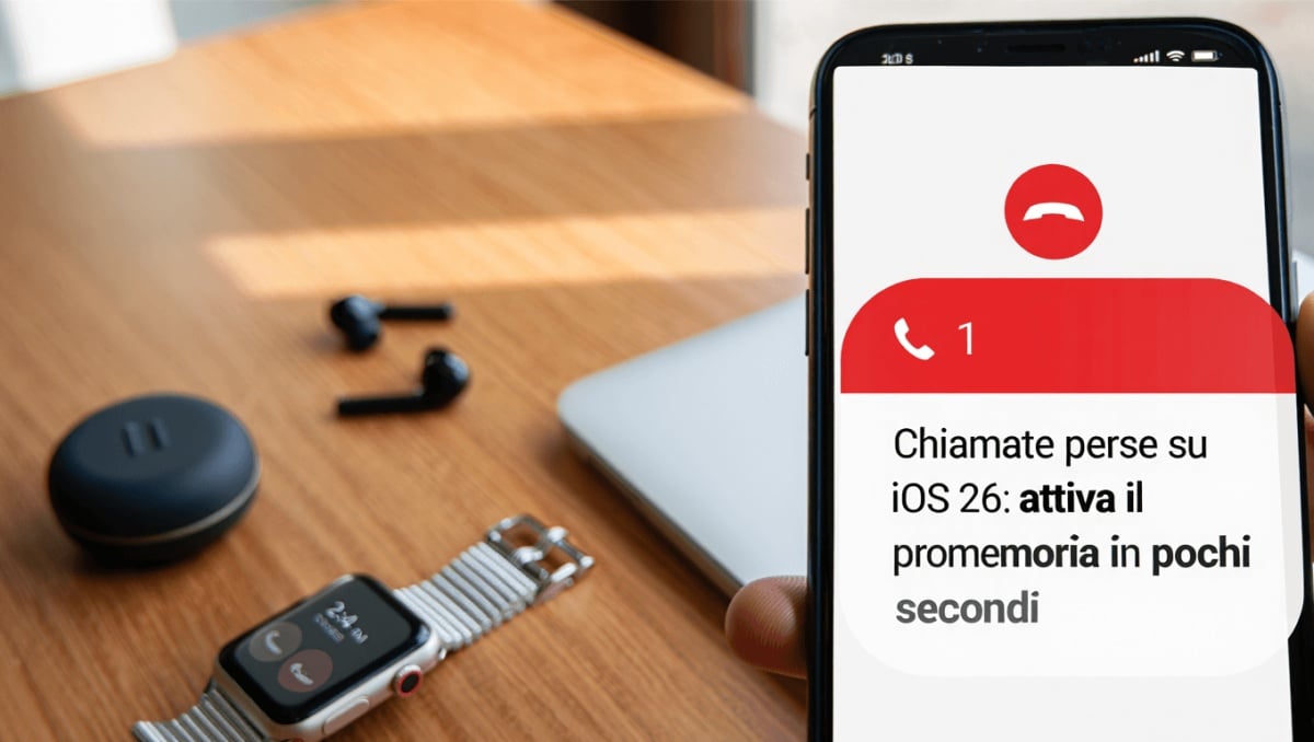 iOS 26: come attivare il promemoria per le chiamate perse