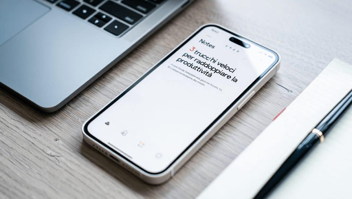 Note su iPhone, 3 consigli per essere più produttivi