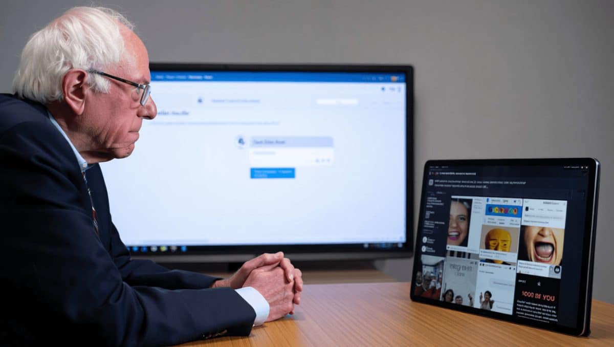 Bernie Sanders «interroga» Claude, l'AI di Anthropic. Il video-denuncia ispira meme e ironie online