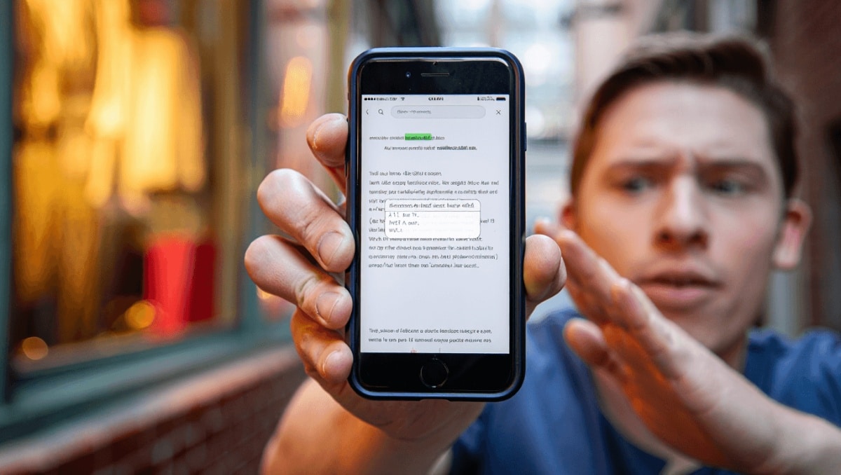 Condividere un link ad una frase precisa di una pagina web su iPhone