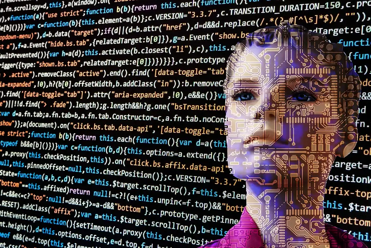 Schermo che mostra codice e analisi di modelli di intelligenza artificiale