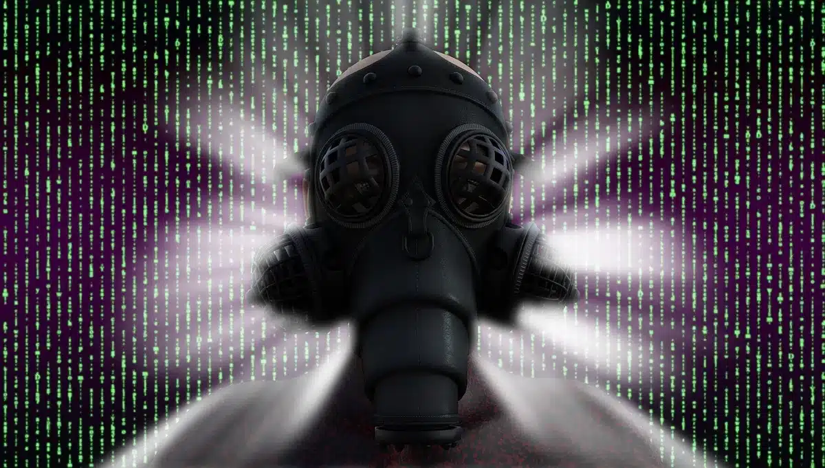Server room e icona della privacy che rappresentano targeting interno senza condivisione dati